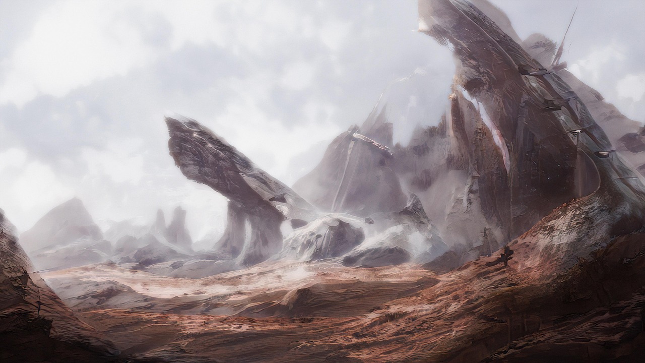 Our location - art, mountains, desert, апокалипсис, nature, пейзаж